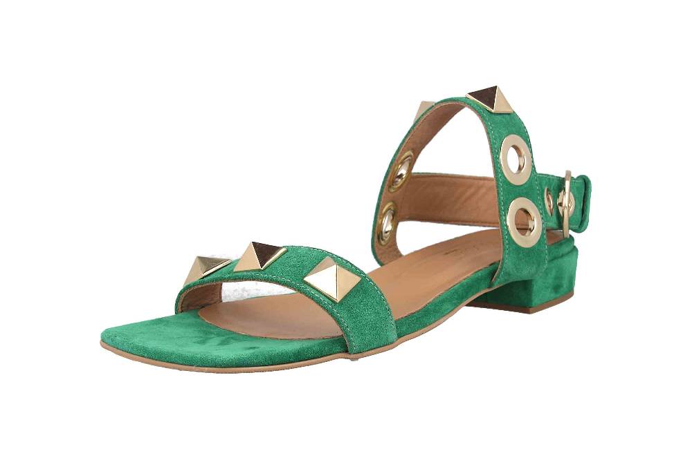 Babouche Lifestyle Sandaletten In Übergrößen Grün G6404-2-59 Große Damenschuhe