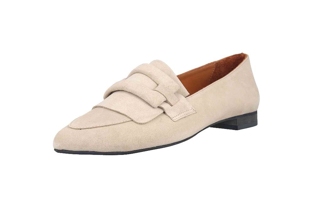 Babouche Lifestyle Slipper In Übergrößen Beige 4607-2-2 Große Damenschuhe