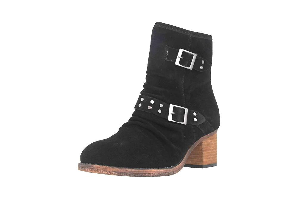 Bearpaw Amethyst Black II Stiefeletten In Übergrößen Schwarz 2157W 011 Große Damenschuhe