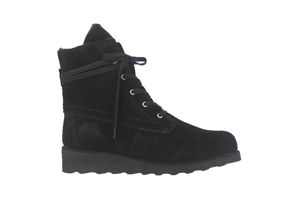 Bearpaw Krista Solids Black II Stiefel In Übergrößen Schwarz 2025W 011 Große Damenschuhe