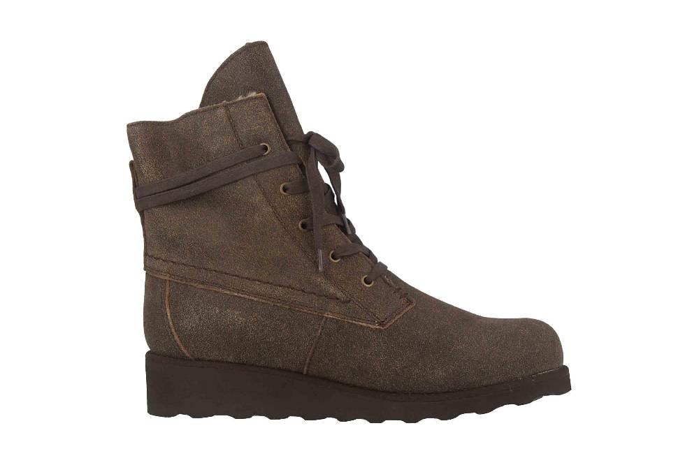 Bearpaw Krista Solids Chestnut Distressed Stiefel In Übergrößen Braun 2025W 221 Große Damenschuhe