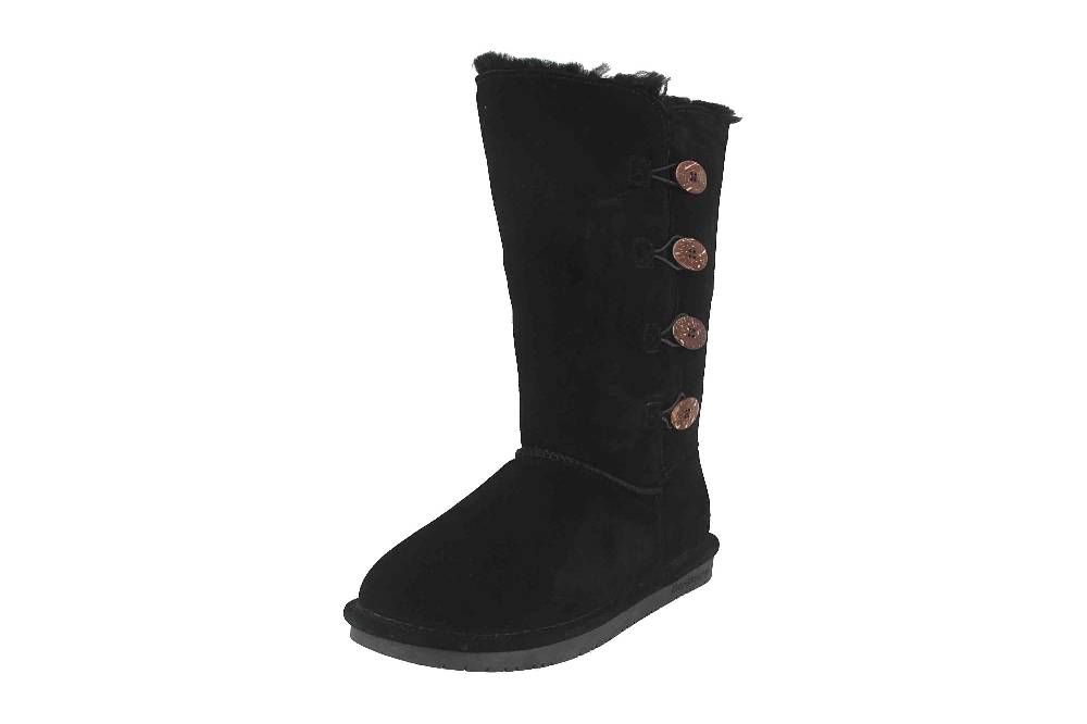 Bearpaw Lori Stiefel In Übergrößen Schwarz 2250W 011 Große Damenschuhe