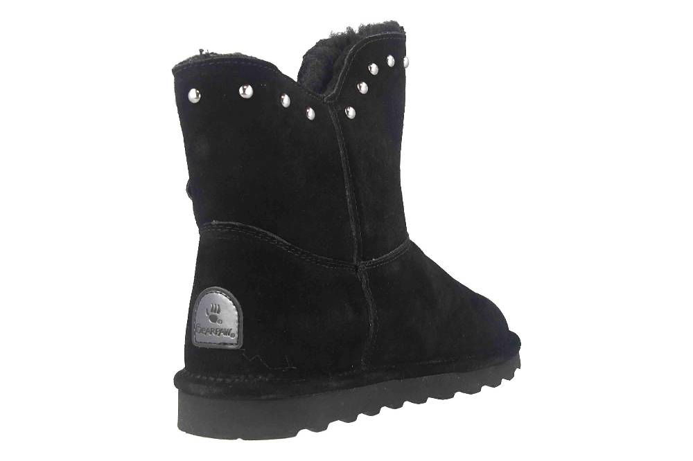 Bearpaw Minnie Black II Boots In Übergrößen Schwarz 2301W 011 Große Damenschuhe