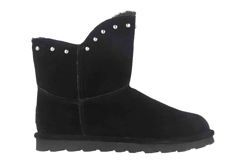 Bearpaw Minnie Black II Boots In Übergrößen Schwarz 2301W 011 Große Damenschuhe
