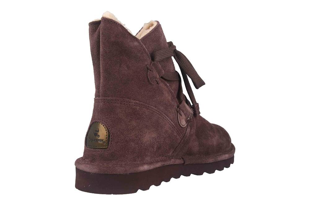 Bearpaw Zora Fig Boots In Übergrößen Bordeaux 2131W 668 Große Damenschuhe