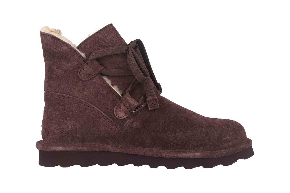 Bearpaw Zora Fig Boots In Übergrößen Bordeaux 2131W 668 Große Damenschuhe