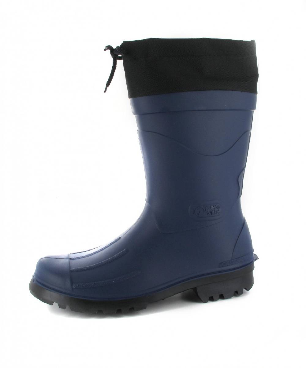 Bockstiegel Gummistiefel in Übergrößen Blau Nils - Dk-Blau/Schwarz große Herrenschuhe