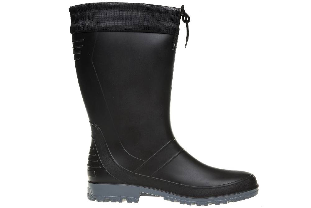 Bockstiegel Gummistiefel In Übergrößen Schwarz/Dunkelgrau Axel-M 10006_15 Große Damenschuhe / Herrenschuhe