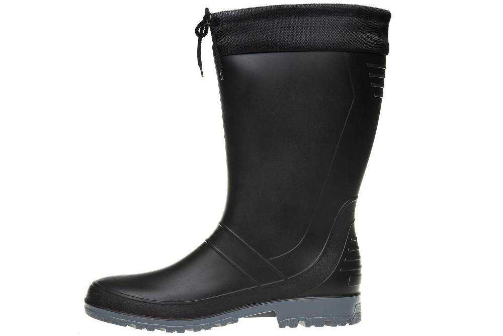 Bockstiegel Gummistiefel in Übergrößen Schwarz/Dunkelgrau Axel-M 10006_15 große Damenschuhe / Herrenschuhe