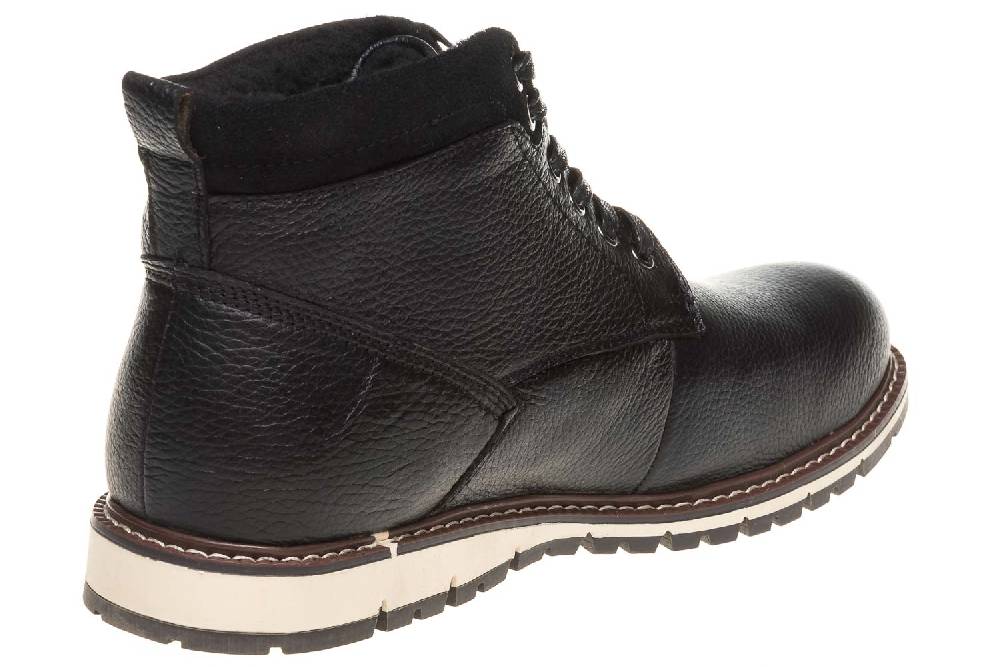 BORAS Boots In Übergrößen Schwarz 6005-0001 Große Herrenschuhe