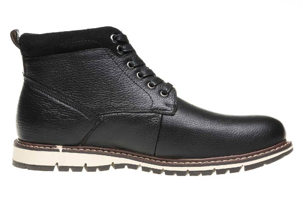 BORAS Boots In Übergrößen Schwarz 6005-0001 Große Herrenschuhe