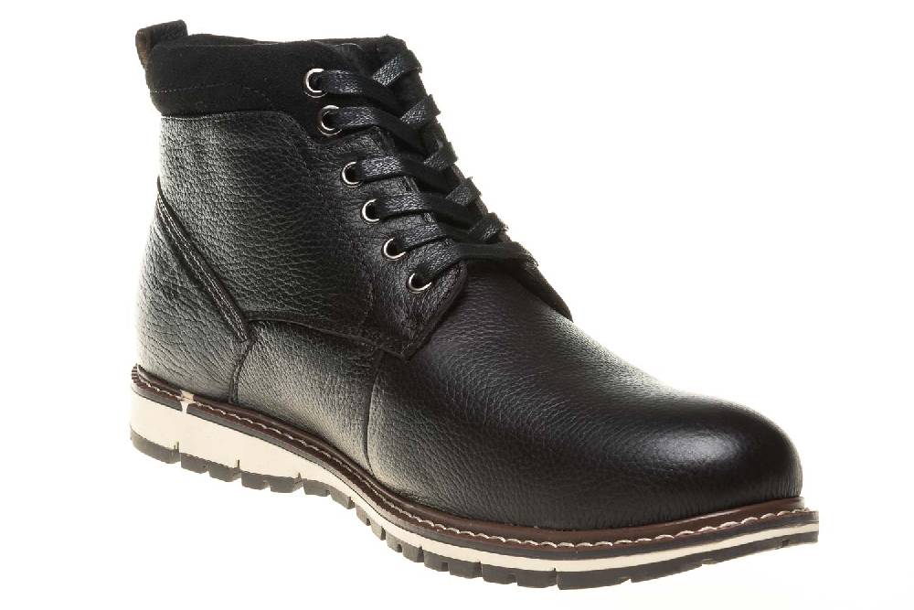 BORAS Boots In Übergrößen Schwarz 6005-0001 Große Herrenschuhe
