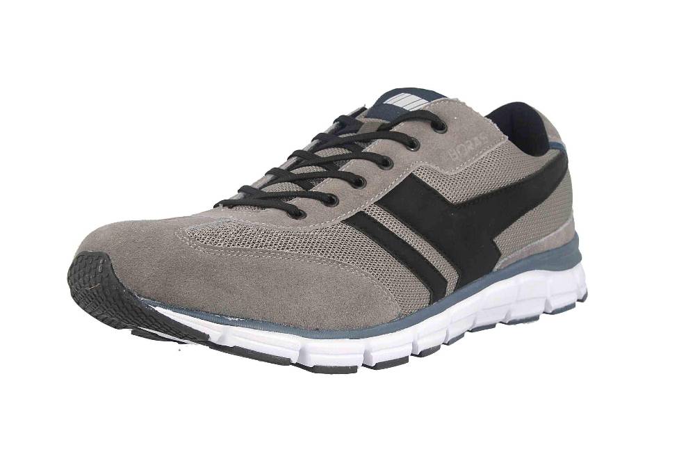 Boras Fashion Sports Goal Sneaker In Übergrößen Grau 5250-1578 Große Herrenschuhe