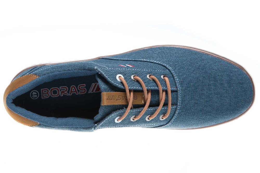BORAS Halbschuhe in Übergrößen Blau 5204-1512 große Herrenschuhe