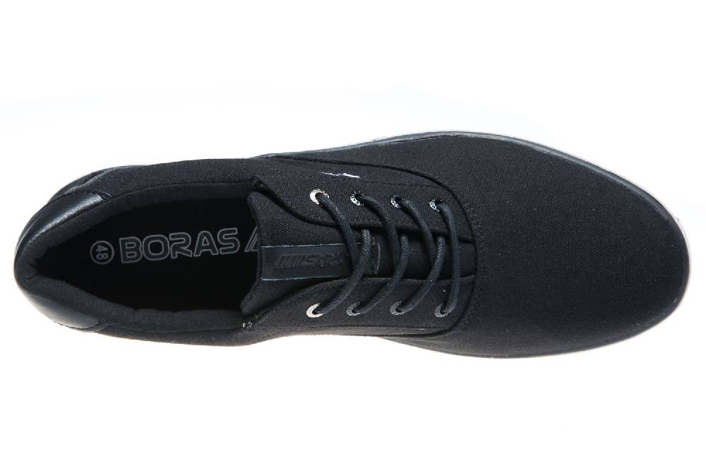 BORAS Halbschuhe In Übergrößen Schwarz 5204-0327 Große Herrenschuhe