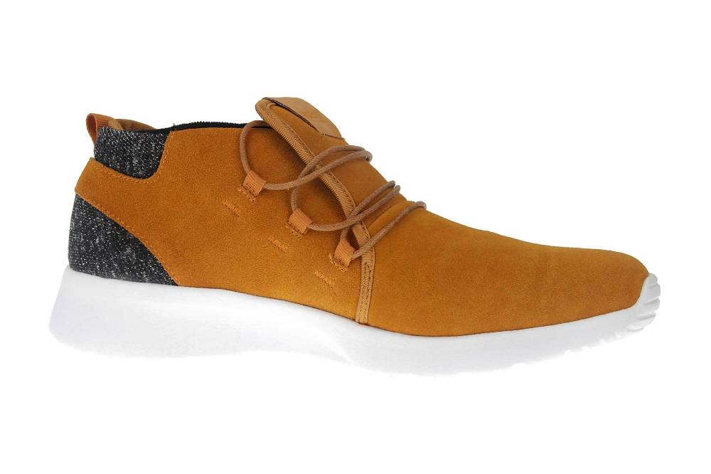 BORAS Sneaker In Übergrößen Gelb 5207-0407 Große Herrenschuhe