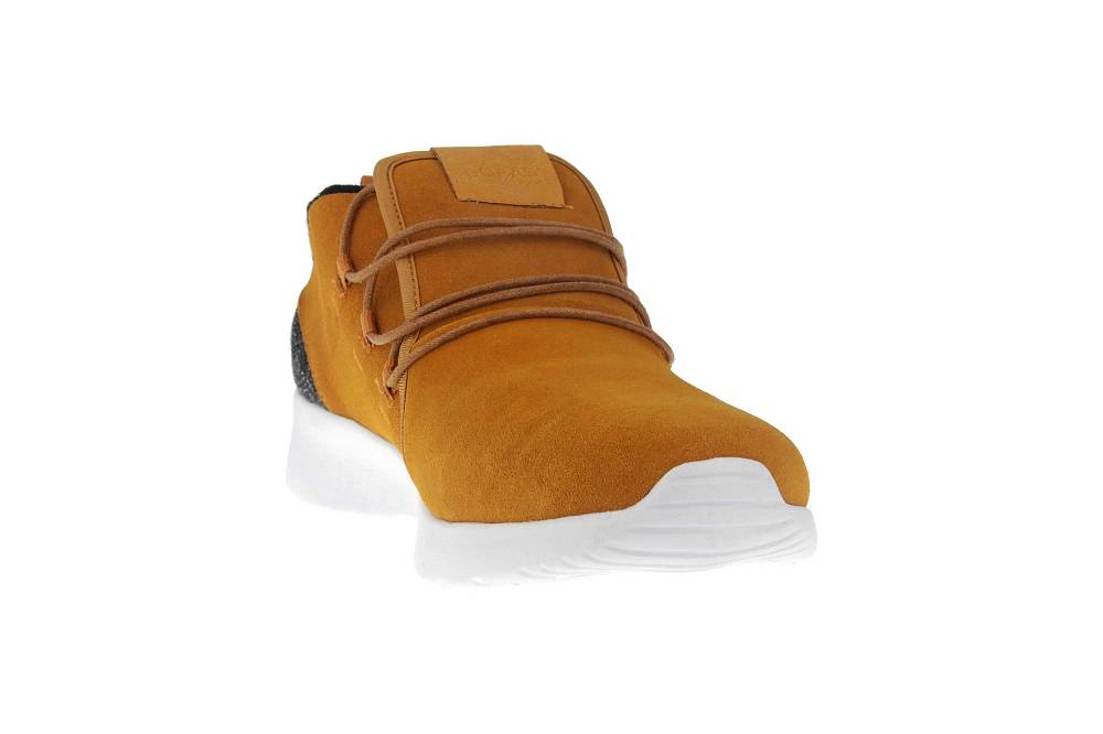 BORAS Sneaker In Übergrößen Gelb 5207-0407 Große Herrenschuhe