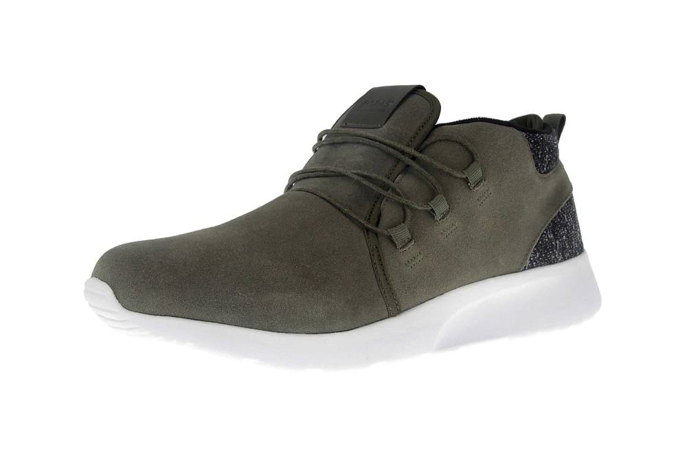 BORAS Sneaker In Übergrößen Grün 5207-0022 Große Herrenschuhe