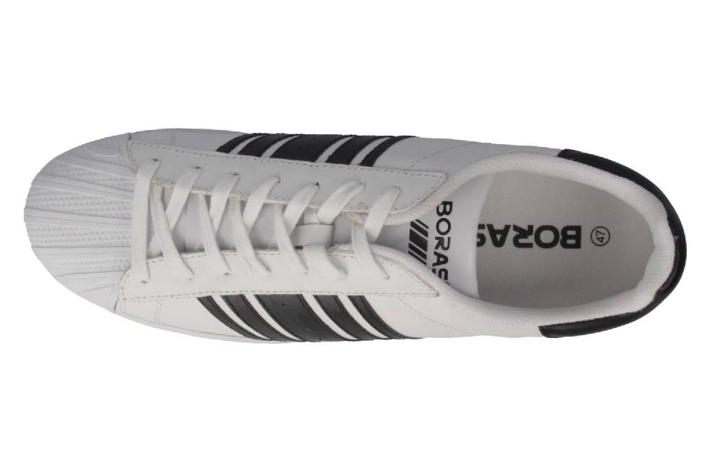 Boras Sneaker In Übergrößen Weiß 3679-0066 Große Herrenschuhe
