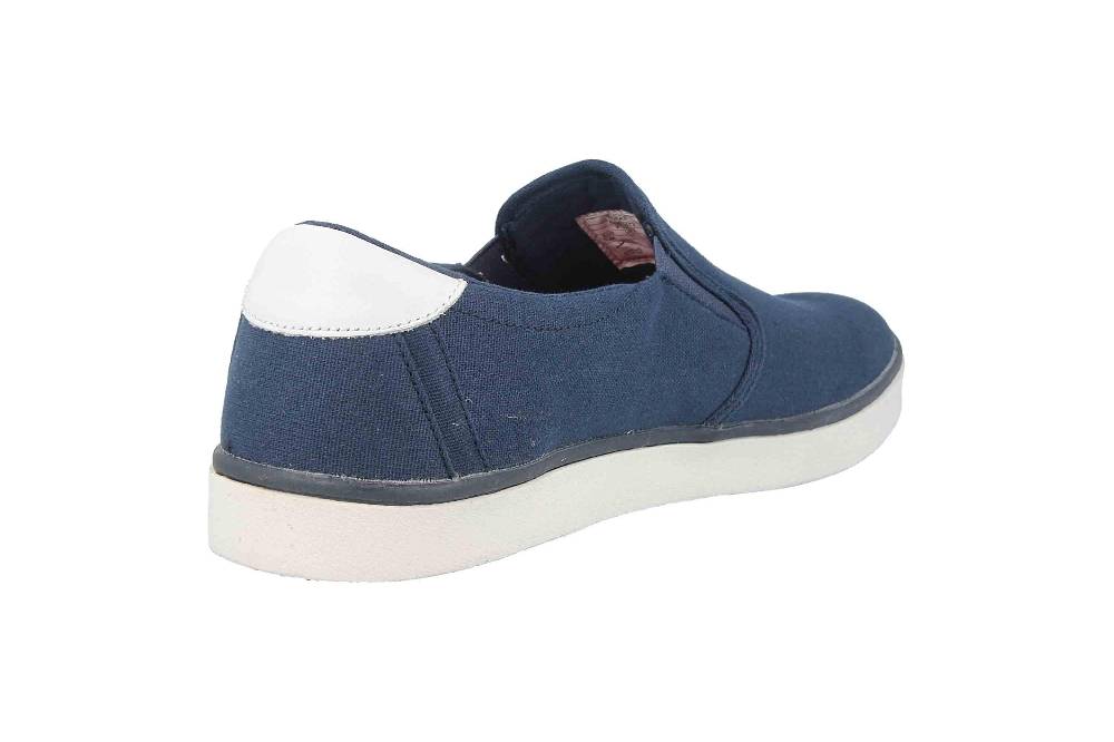 Boras SP Canvas Slip-On Slipper In Übergrößen Blau 5205-1573 Große Herrenschuhe