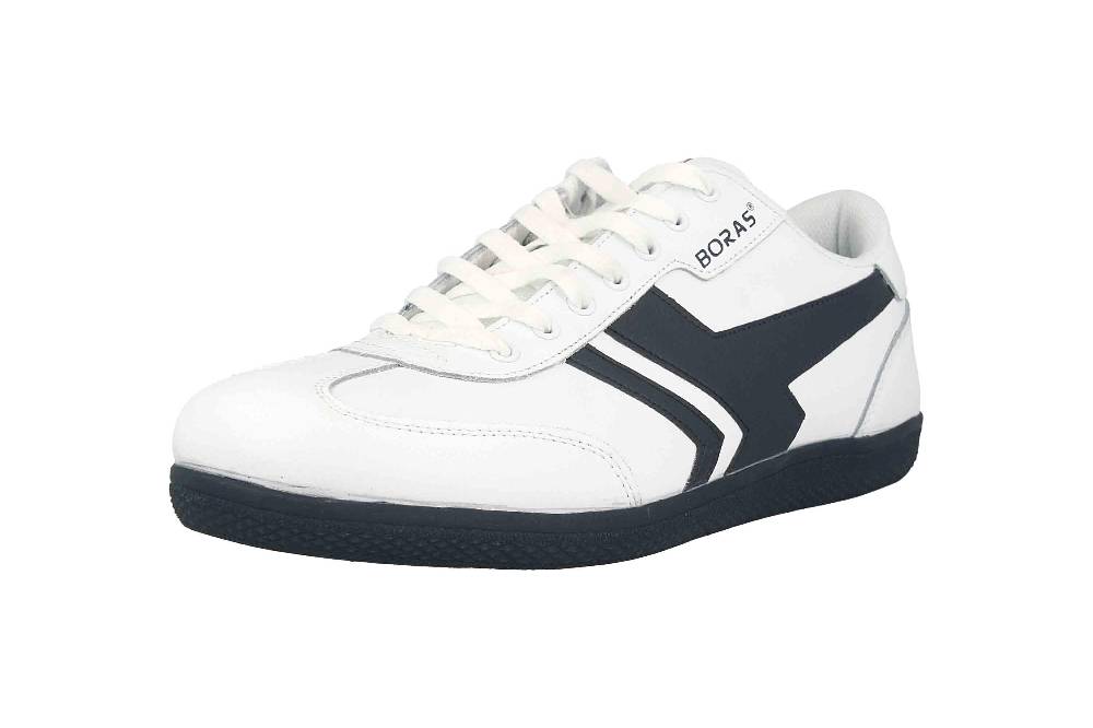 Boras SP Retro Sports Sneaker Socca Sneaker In Übergrößen Weiß 3541-0062 Große Herrenschuhe