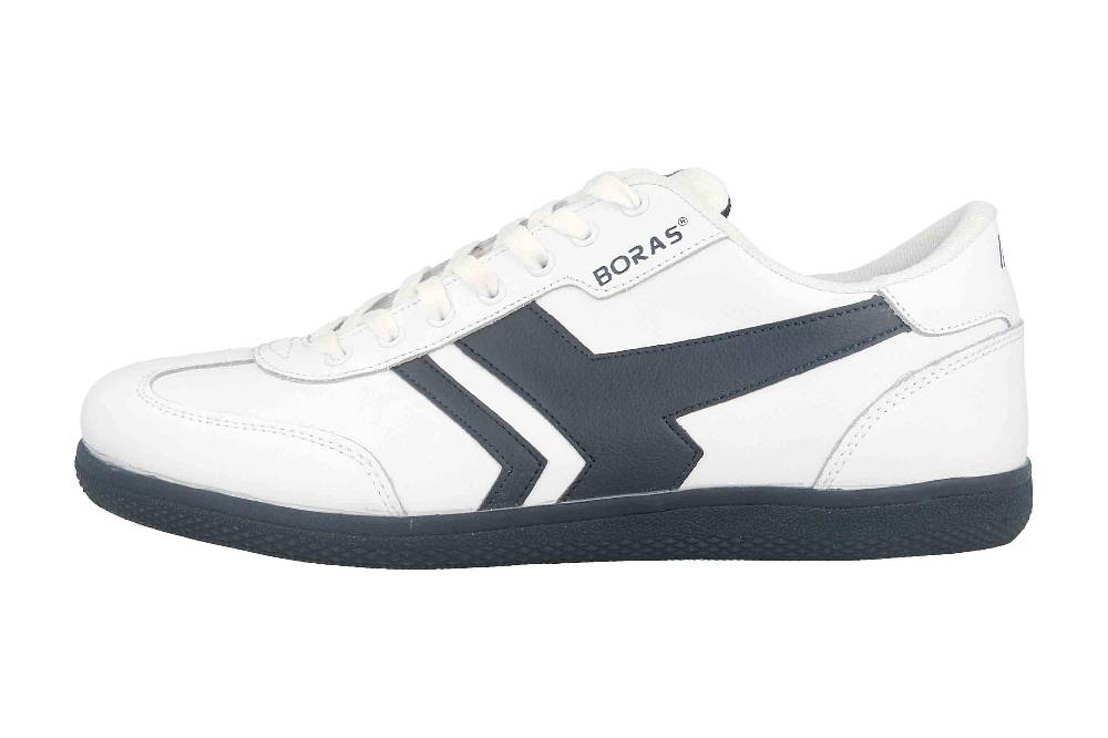 Boras SP Retro Sports Sneaker Socca Sneaker in Übergrößen Weiß 3541-0062 große Herrenschuhe