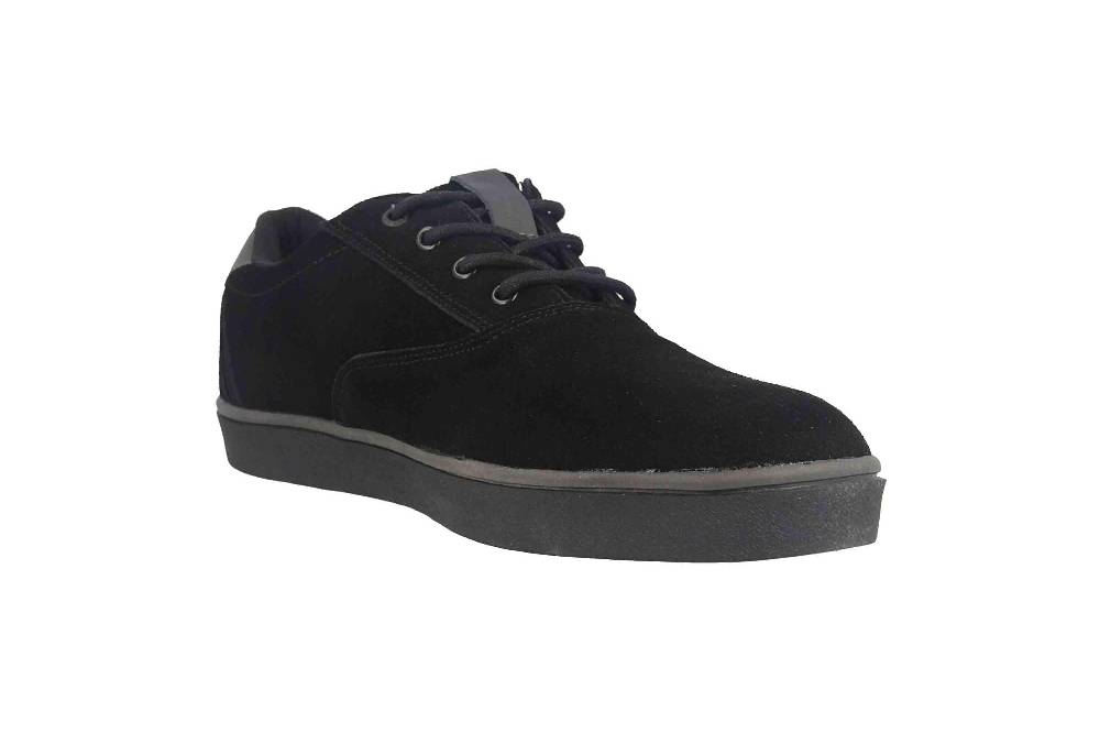 Boras SP Sports Sneaker Suede Sneaker In Übergrößen Schwarz 5208-1549 Große Herrenschuhe