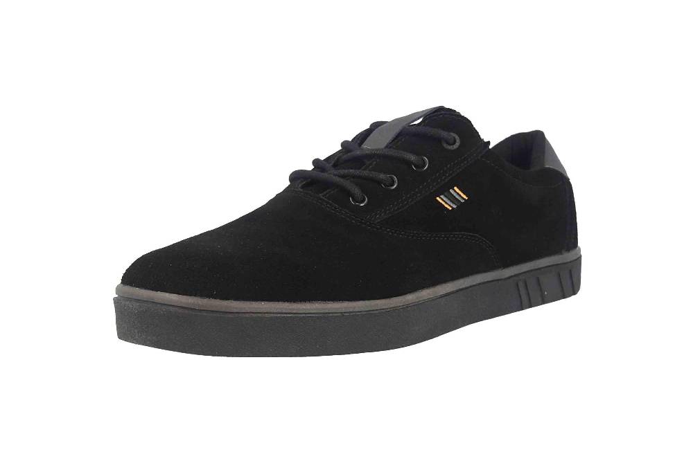 Boras SP Sports Sneaker Suede Sneaker In Übergrößen Schwarz 5208-1549 Große Herrenschuhe