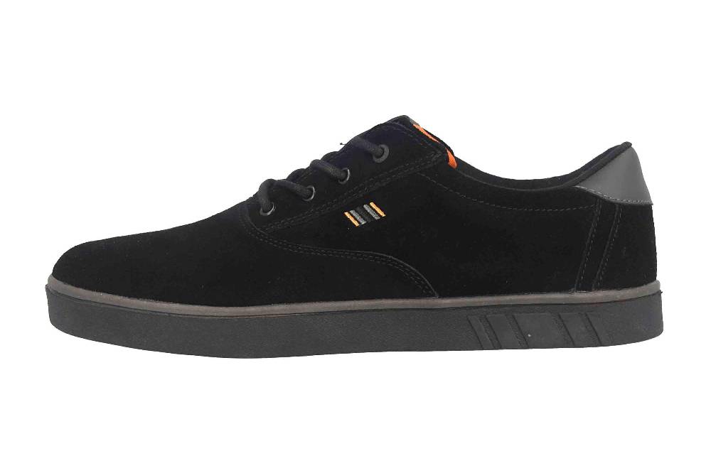 Boras SP Sports Sneaker Suede Sneaker in Übergrößen Schwarz 5208-1549 große Herrenschuhe