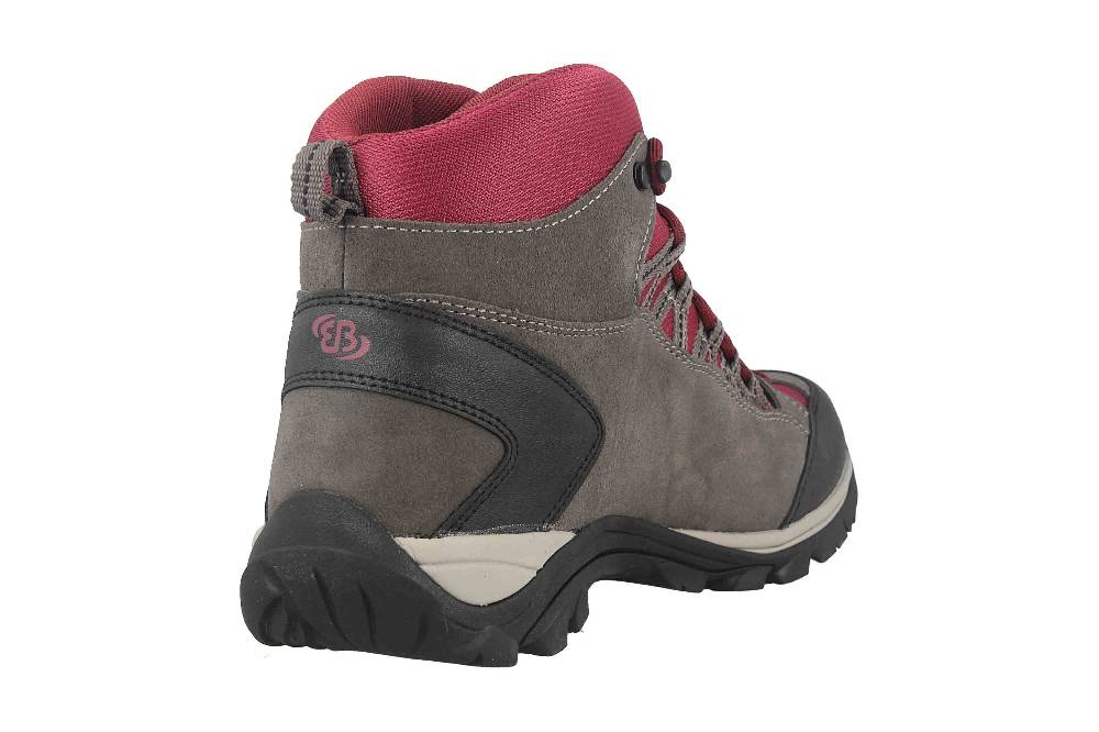 Brütting Mount Bona High Trekkingschuhe In Übergrößen Grau 221124 Große Damenschuhe