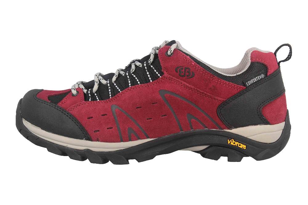 Brütting Mount Bona Low Trekkingschuhe in Übergrößen Bordeaux 211308 große Damenschuhe