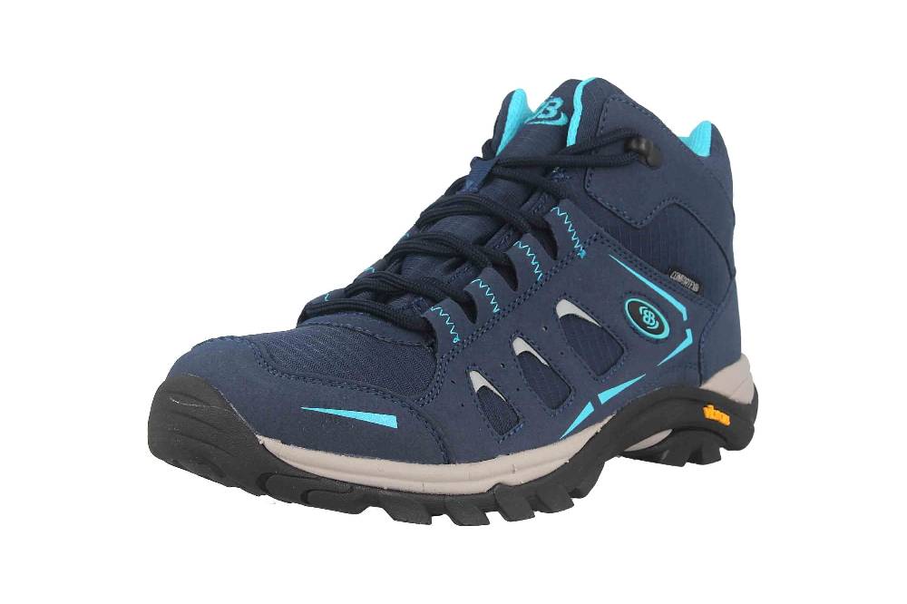 Brütting Mount Frakes High Trekkingschuhe In Übergrößen Blau 221260 Große Damenschuhe