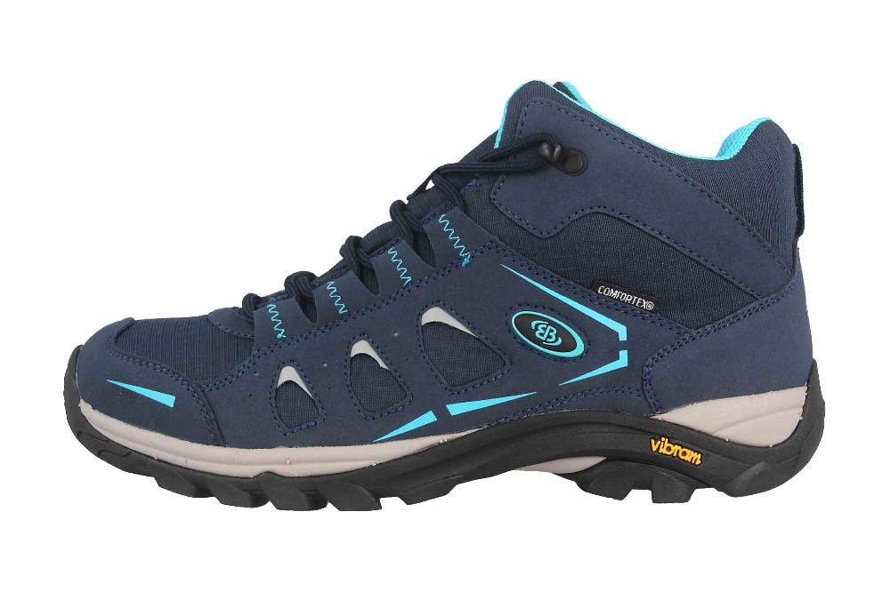 Brütting Mount Frakes High Trekkingschuhe in Übergrößen Blau 221260 große Damenschuhe