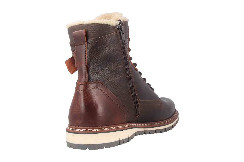 Bullboxer AKHIL MID LACE II Boots In Übergrößen Braun 877N80112AP263SU39/877N80112AP263SU88 Große Herrenschuhe