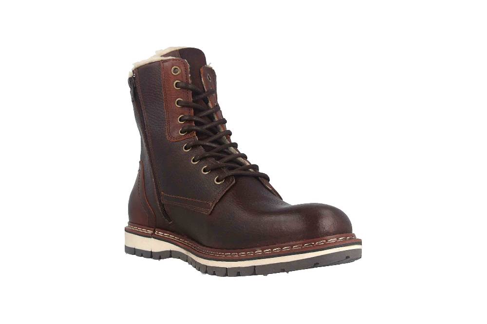Bullboxer AKHIL MID LACE II Boots In Übergrößen Braun 877N80112AP263SU39/877N80112AP263SU88 Große Herrenschuhe