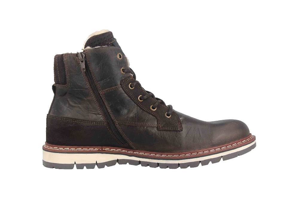 Bullboxer AKHIL MID LACE II Boots In Übergrößen Braun 877K55858AP134SU39/877K55858AP134SU88 Große Herrenschuhe
