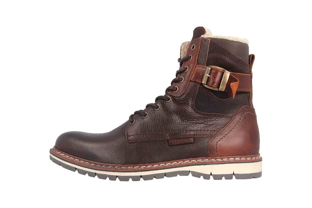 Bullboxer AKHIL MID LACE II Boots in Übergrößen Braun 877N80112AP263SU39/877N80112AP263SU88 große Herrenschuhe