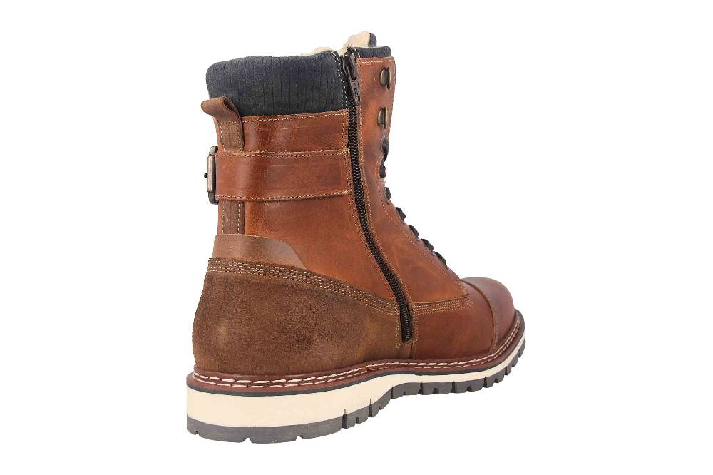 Bullboxer Boots In Übergrößen Braun 877K85850ATANOSU39/877K85850ATANOSU88 Große Herrenschuhe