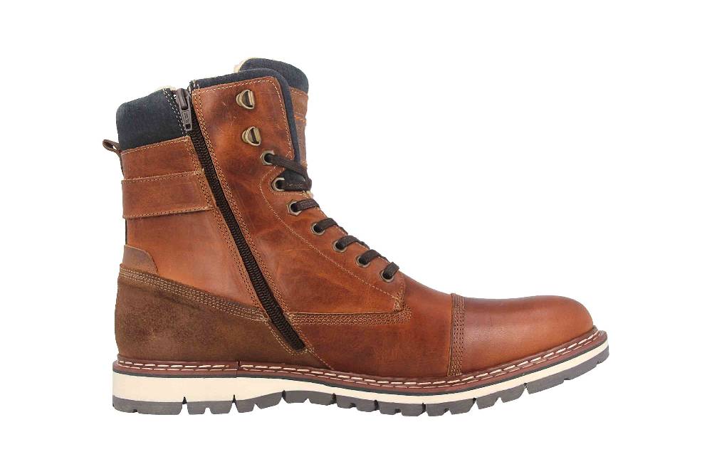 Bullboxer Boots In Übergrößen Braun 877K85850ATANOSU39/877K85850ATANOSU88 Große Herrenschuhe