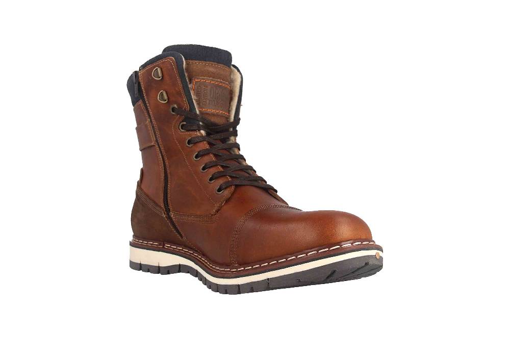 Bullboxer Boots In Übergrößen Braun 877K85850ATANOSU39/877K85850ATANOSU88 Große Herrenschuhe