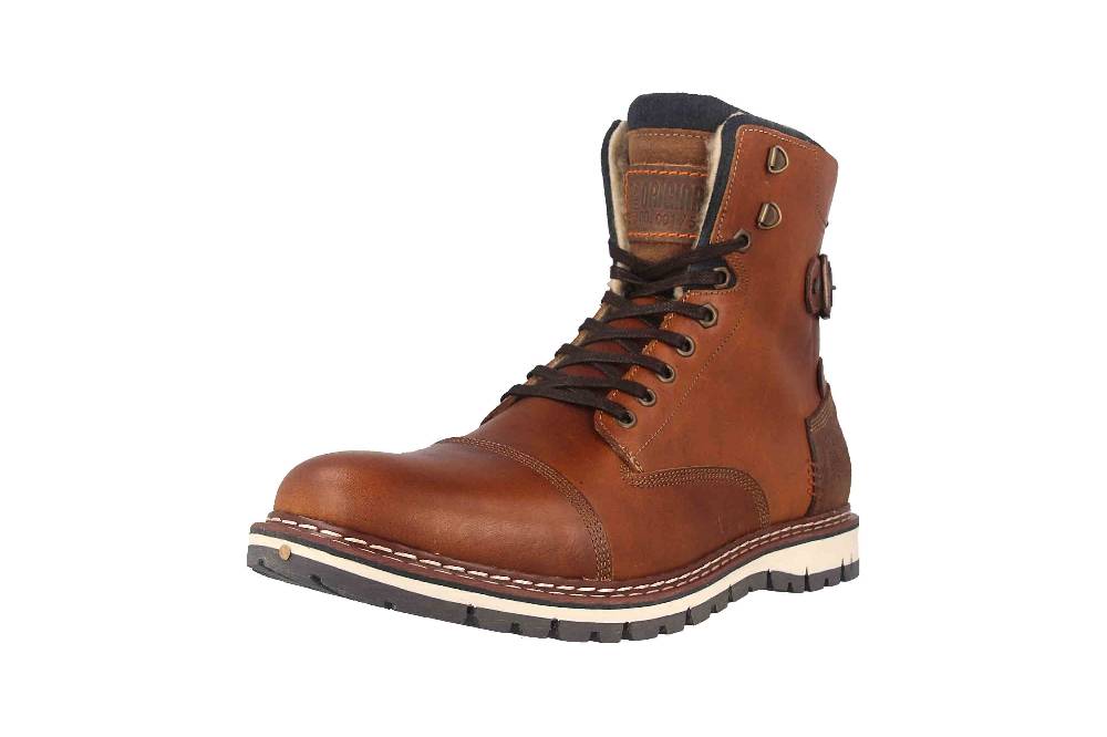 Bullboxer Boots In Übergrößen Braun 877K85850ATANOSU39/877K85850ATANOSU88 Große Herrenschuhe