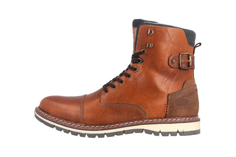 Bullboxer Boots in Übergrößen Braun 877K85850ATANOSU39/877K85850ATANOSU88 große Herrenschuhe