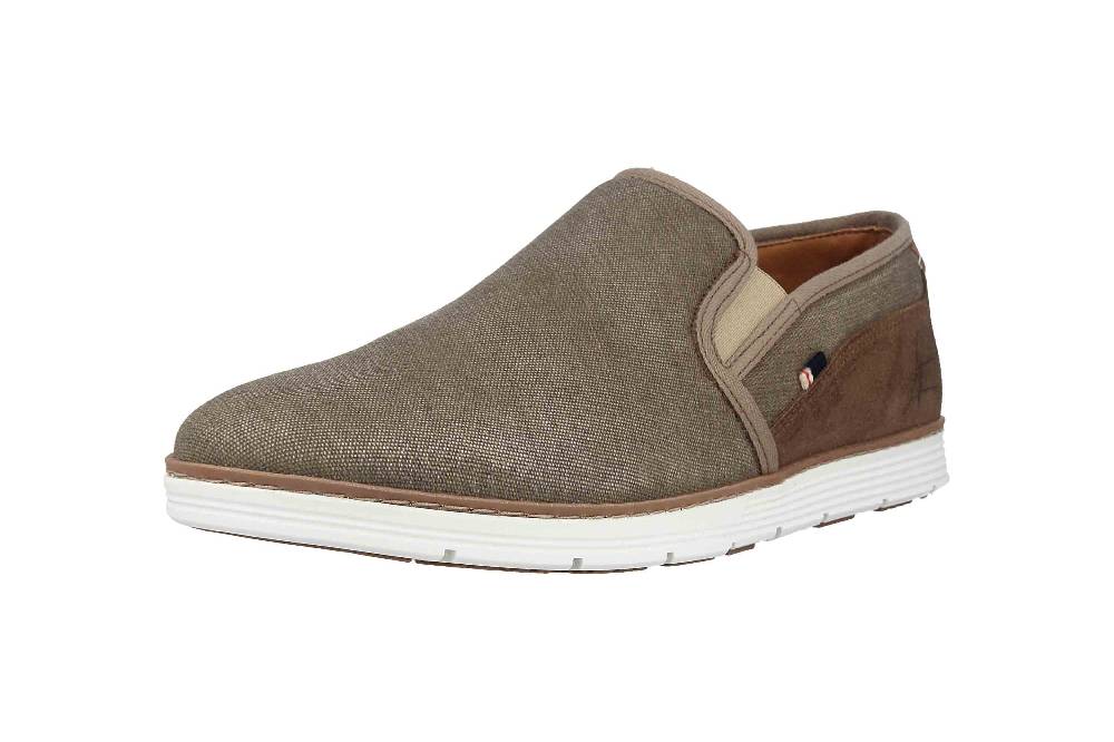 Bullboxer Slipper In Übergrößen Beige 628K16809AT858SU59 Große Herrenschuhe