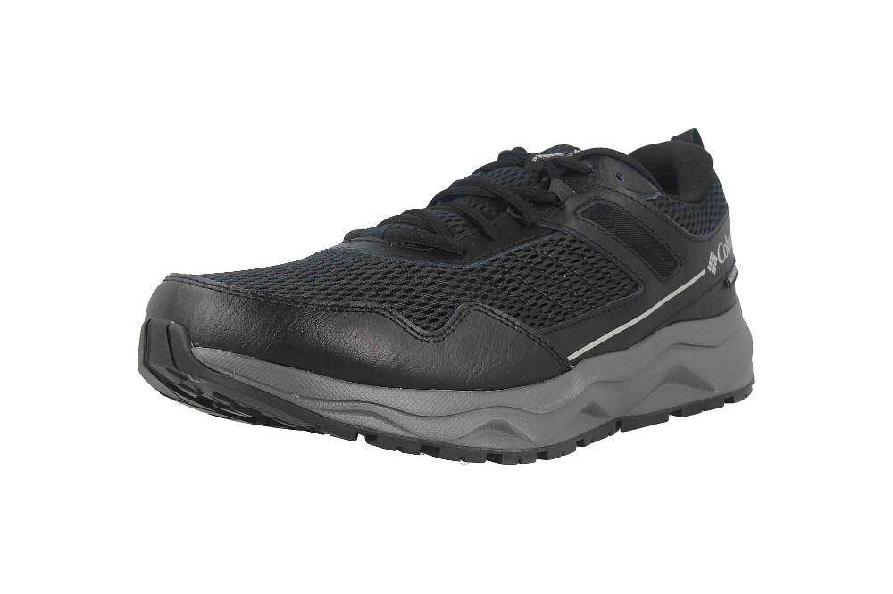 Columbia PLATEAU™ WATERPROOF Trekkingschuhe In Übergrößen Schwarz BM 7516-010 Große Herrenschuhe