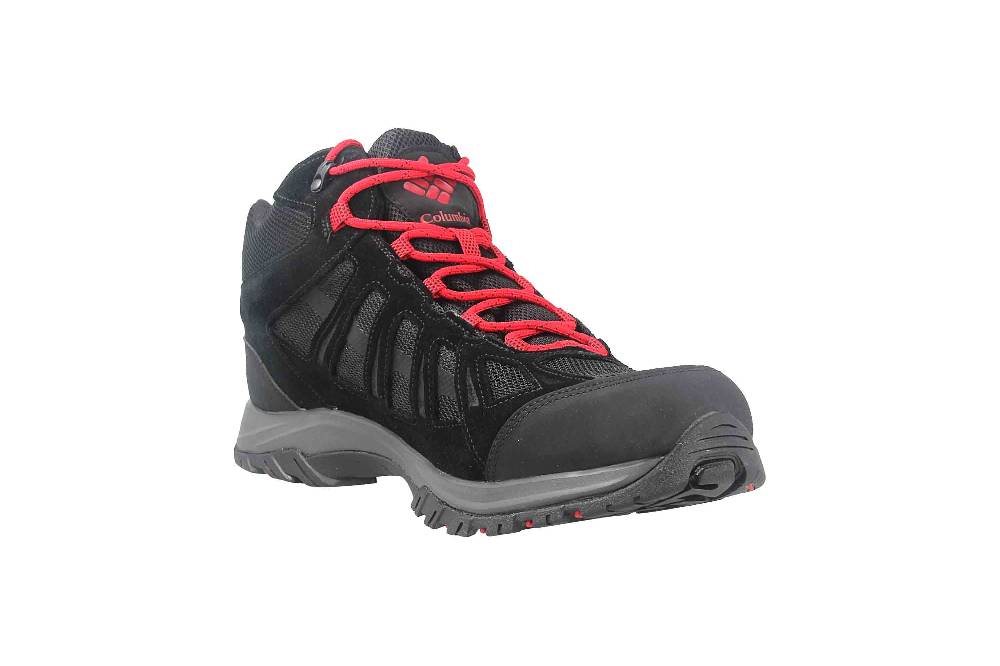 Columbia REDMOND™ III MID WATERPROOF Trekkingschuhe In Übergrößen Schwarz BM 0168-010 Große Herrenschuhe
