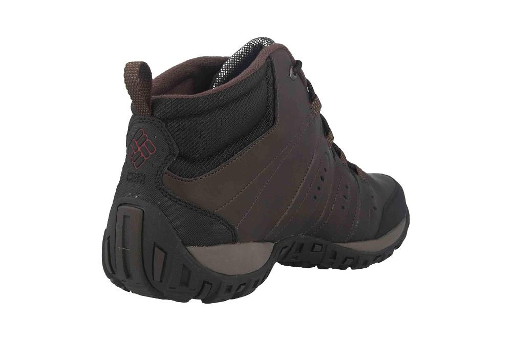 Columbia WOODBURN II CHUKKA WP OMNI-HEAT Trekkingschuhe In Übergrößen Braun BM 3926-231 Große Herrenschuhe