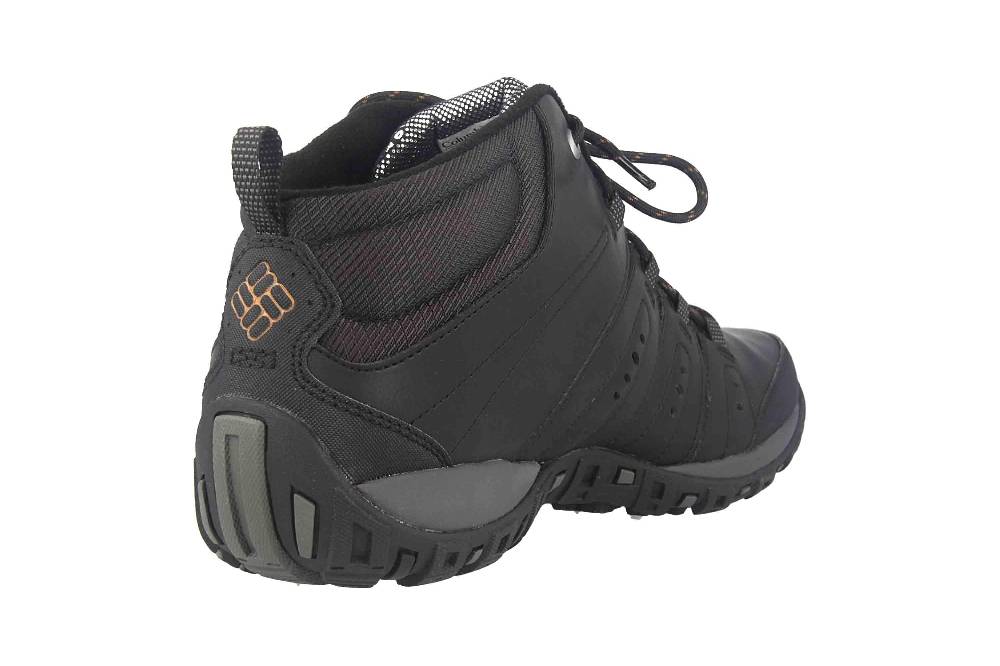 Columbia WOODBURN II CHUKKA WP OMNI-HEAT Trekkingschuhe In Übergrößen Schwarz BM 3926-010 Große Herrenschuhe