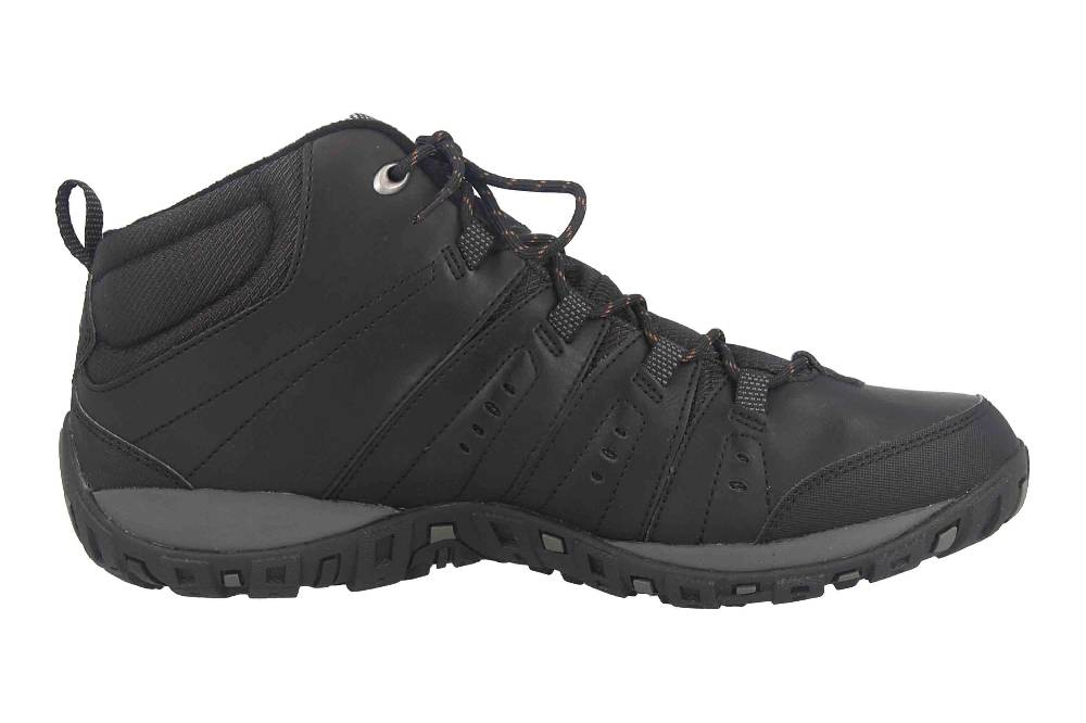 Columbia WOODBURN II CHUKKA WP OMNI-HEAT Trekkingschuhe In Übergrößen Schwarz BM 3926-010 Große Herrenschuhe