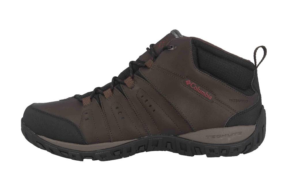 Columbia WOODBURN II CHUKKA WP OMNI-HEAT Trekkingschuhe in Übergrößen Braun BM 3926-231 große Herrenschuhe