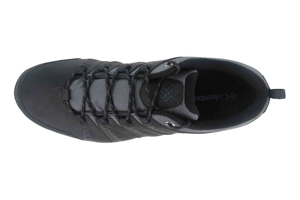 Columbia Woodburn II WP - Black Trekkingschuhe In Übergrößen Schwarz BM 3924-054/Damen Große Damenschuhe